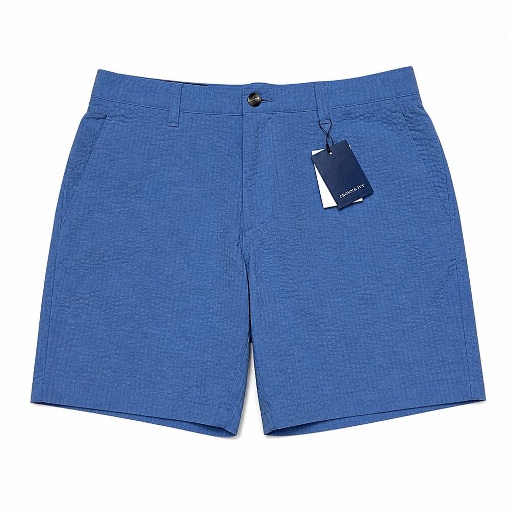 Crown & Ivy Men's Size 34 Light Blue 5" Inseam Motion Flex Shorts